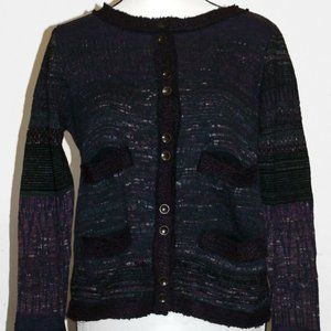Free People Textured Knit Tweed Sweater